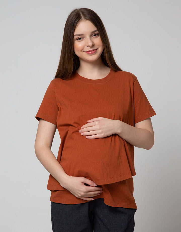 St. Yves Mom Short Sleeve T-Shirt Nursing Top 