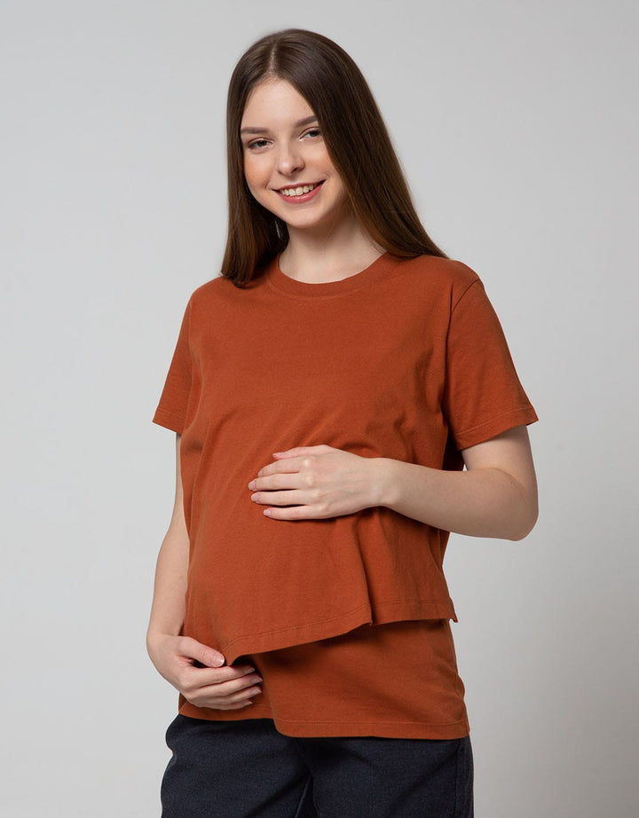 St. Yves Mom Short Sleeve T-Shirt Nursing Top 