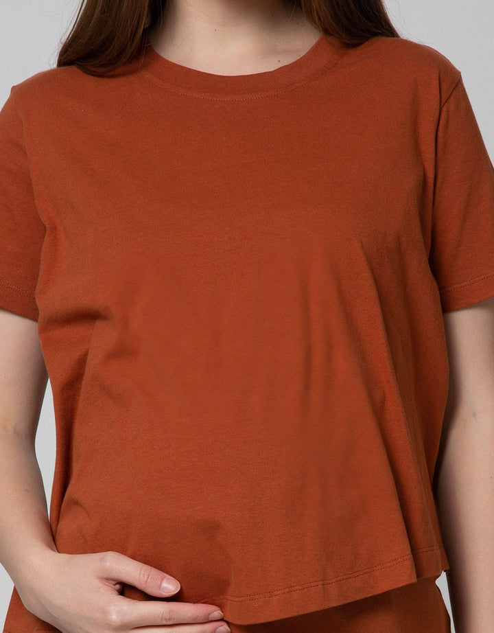 St. Yves Mom Short Sleeve T-Shirt Nursing Top 