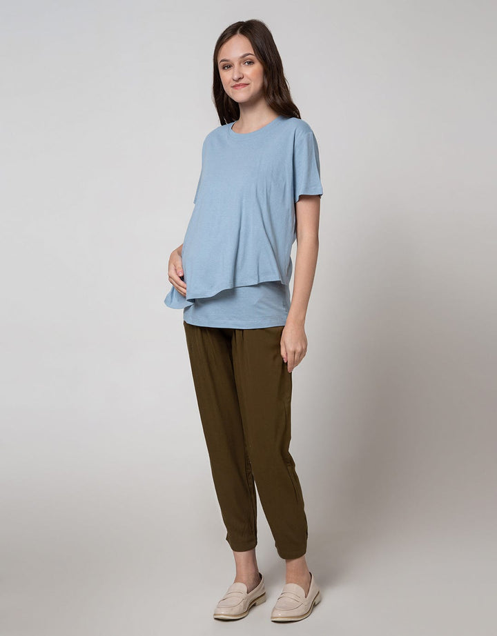 St. Yves Mom Short Sleeve T-Shirt Nursing Top 