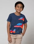 Little M Short Sleeve T-Shirt Aplikasi Pesawat