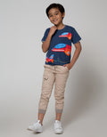Little M Short Sleeve T-Shirt Aplikasi Pesawat