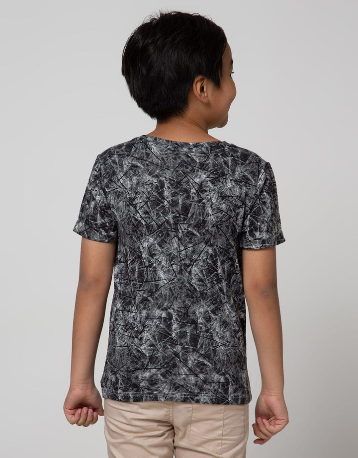 Little M Short Sleeve T-Shirt Tie Dyed Dinosaur