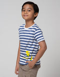 Little M Short Sleeve T-Shirt Stripe Dino