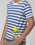 Little M Short Sleeve T-Shirt Stripe Dino
