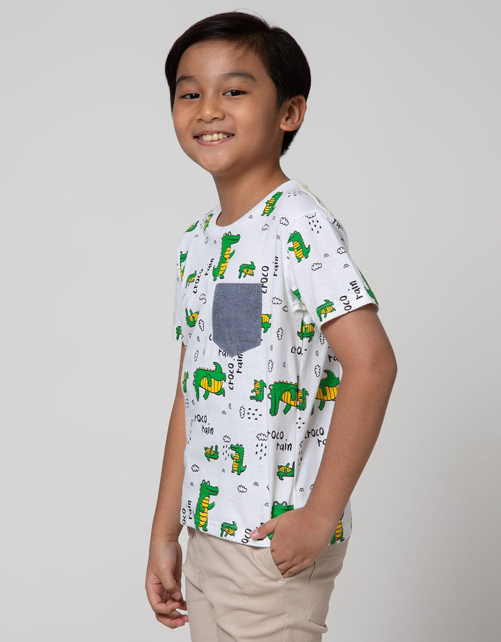 Little M Short Sleeve T-Shirt Croco