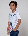 Little M Short Sleeve T-Shirt Shark Ombre Laser