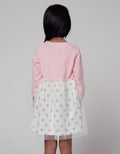 Little M Long Sleeve Midi Dress Polkadot Tile Aplikasi