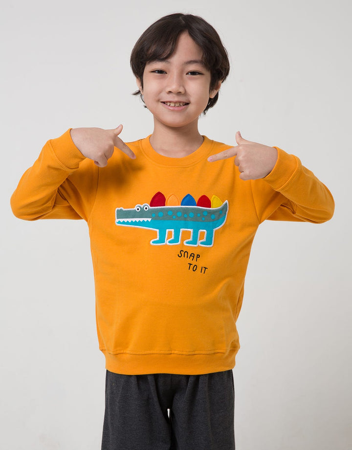 Little M Croco Aps Sweater Anak Laki-laki