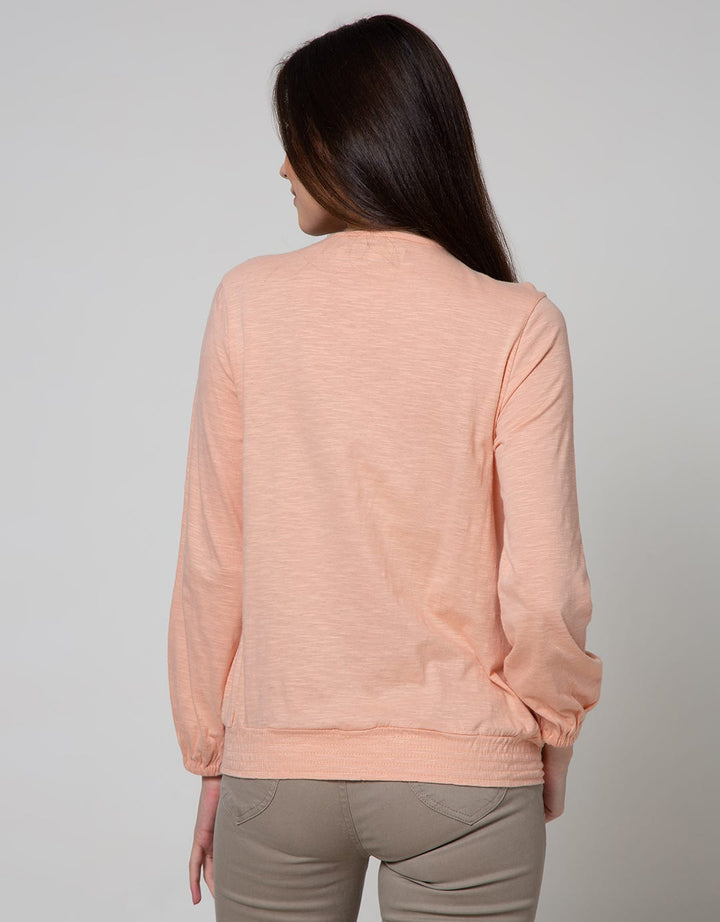 Triset Casual T Shirt Hidden Button