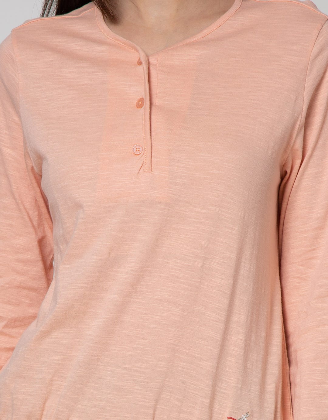 Triset Casual T Shirt Hidden Button