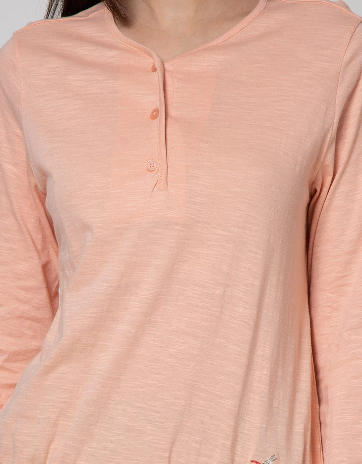 Triset Casual T Shirt Hidden Button