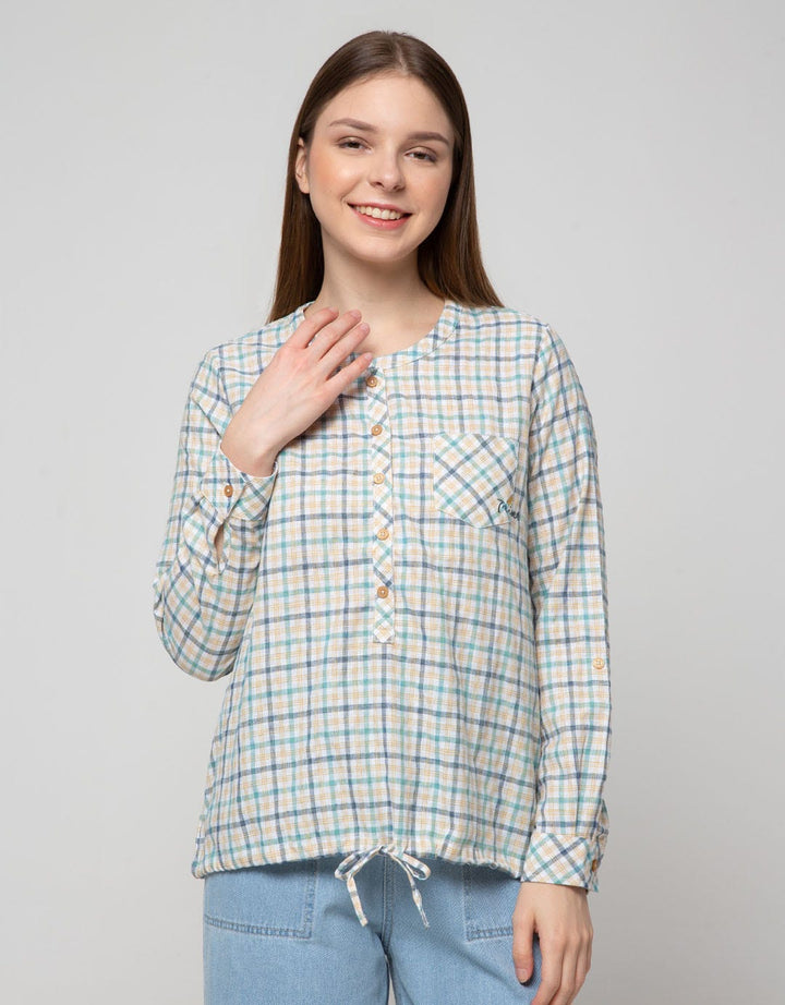 Triset Casual Blouses Pocket Chest