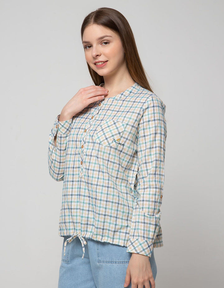Triset Casual Blouses Pocket Chest