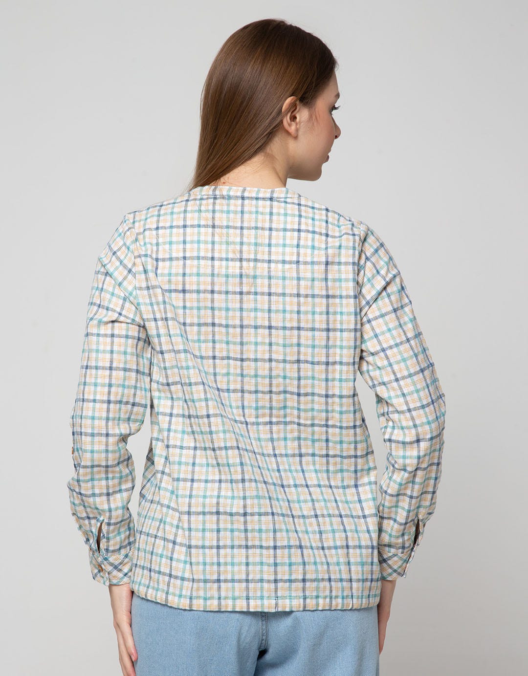 Triset Casual Blouses Pocket Chest
