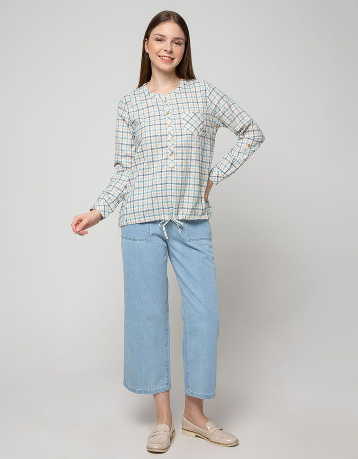 Triset Casual Blouses Pocket Chest