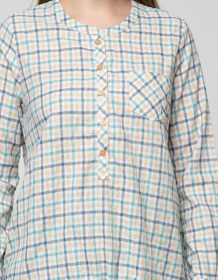 Triset Casual Blouses Pocket Chest