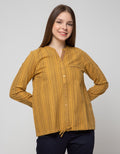 Triset Ladies Striped Print Blouses