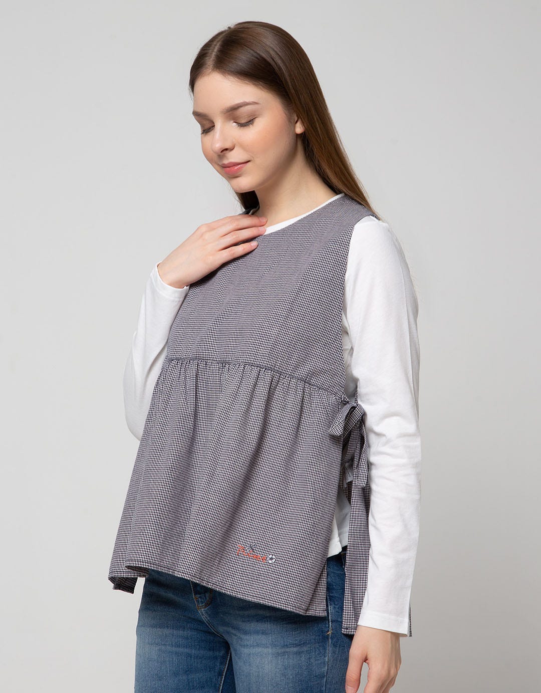 Triset Casual Blouses Long Sleeve Plain