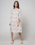 Triset Ladies Leaf Print Dress
