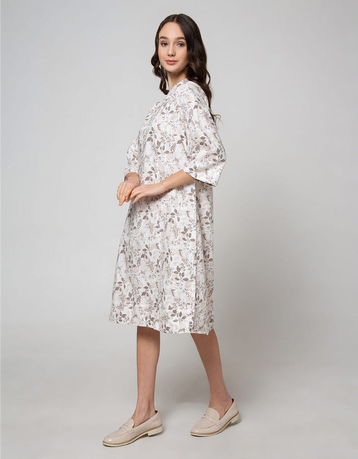 Triset Ladies Leaf Print Dress