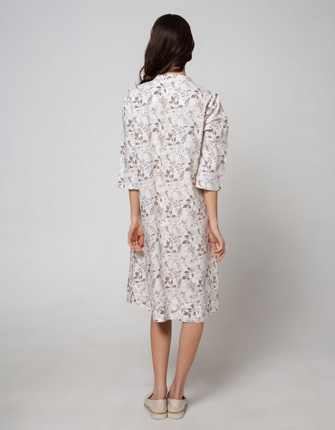 Triset Ladies Leaf Print Dress