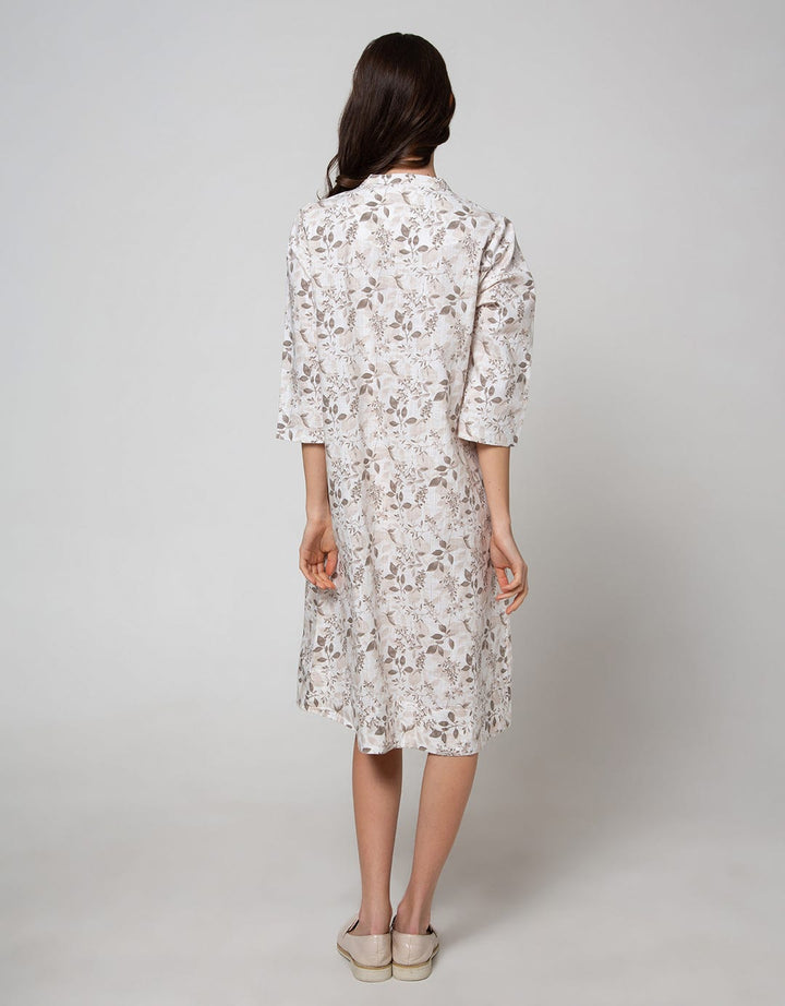 Triset Ladies Leaf Print Dress