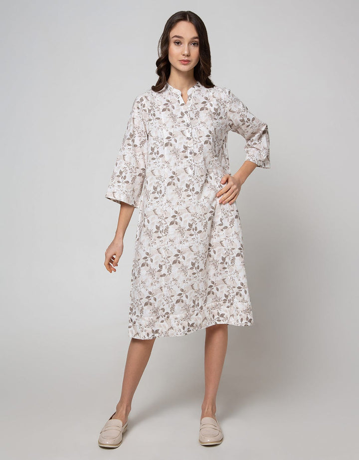 Triset Ladies Leaf Print Dress