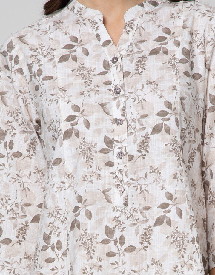 Triset Ladies Leaf Print Dress