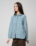 Triset Ladies Blouses Long Sleeve Button