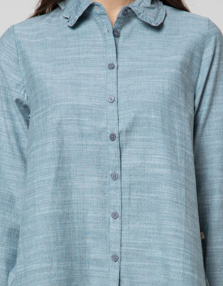 Triset Ladies Blouses Long Sleeve Button