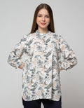 Triset Ladies Blouses Print Plant