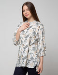 Triset Ladies Blouses Print Plant