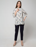 Triset Ladies Blouses Print Plant