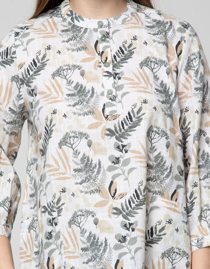 Triset Ladies Blouses Print Plant