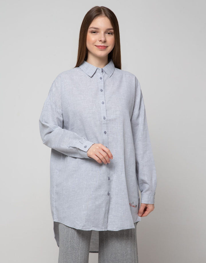 Triset Casual Blouses Full Button Shirt