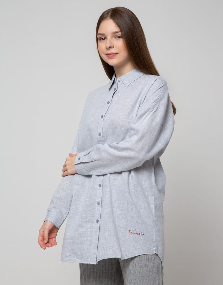 Triset Casual Blouses Full Button Shirt