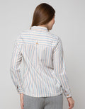Triset Casual Blouses Full Stripe Print