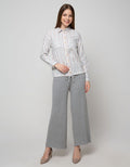 Triset Casual Blouses Full Stripe Print