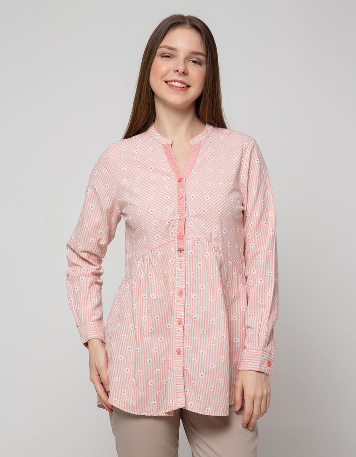 Triset Casual Blouses Shirt Button Up