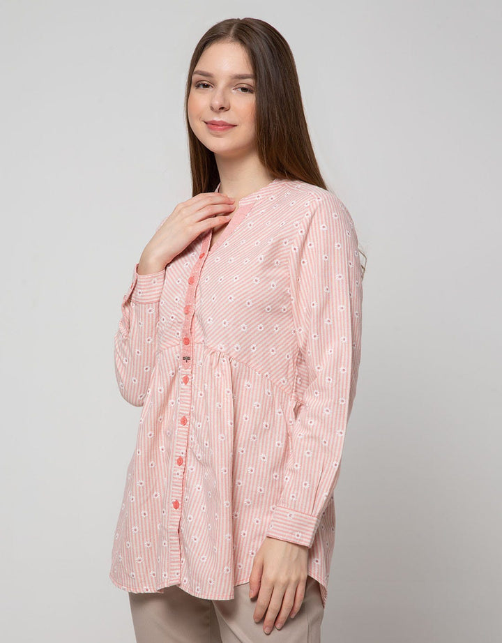 Triset Casual Blouses Shirt Button Up