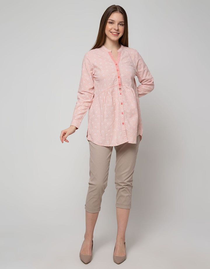Triset Casual Blouses Shirt Button Up
