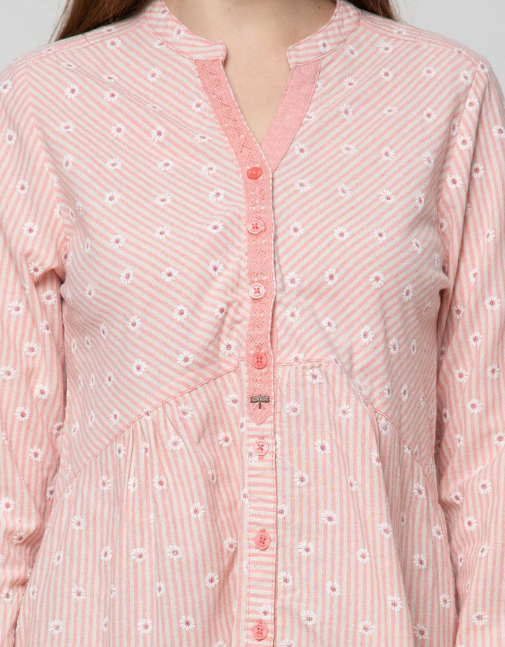 Triset Casual Blouses Shirt Button Up