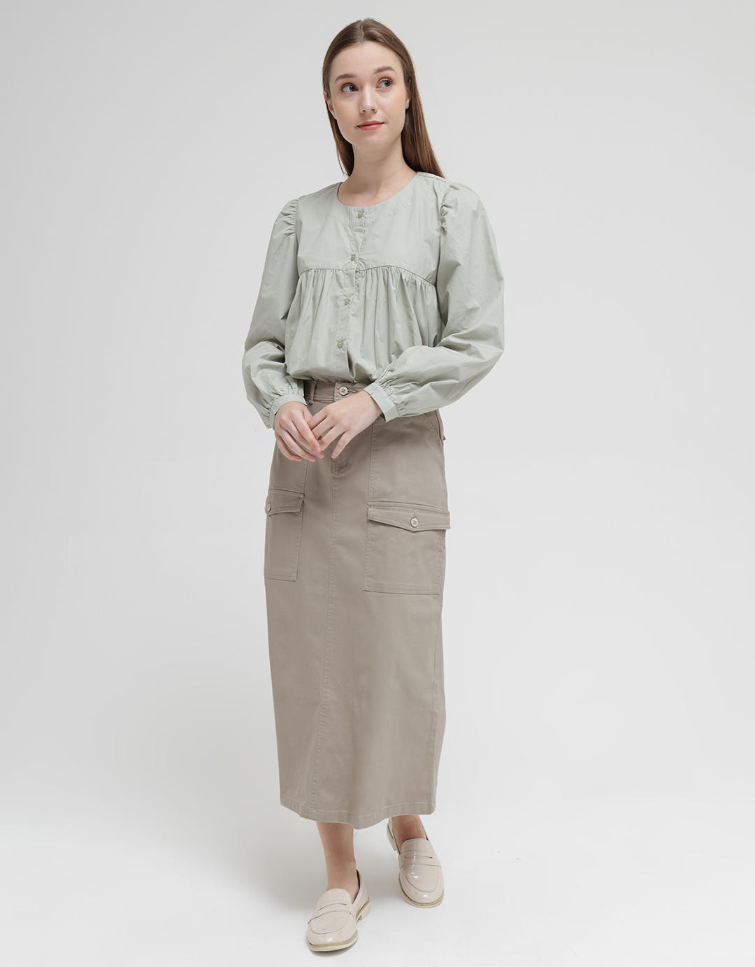 Triset Casual Long Skirt