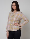 Triset Casual Plaid Casual Blouse