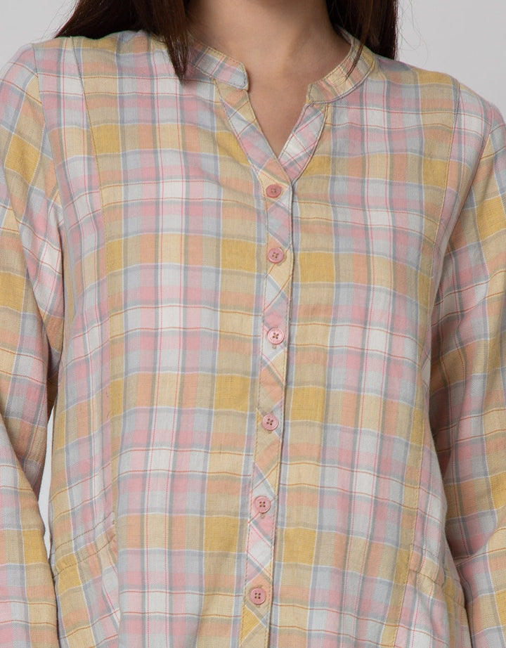 Triset Casual Plaid Casual Blouse