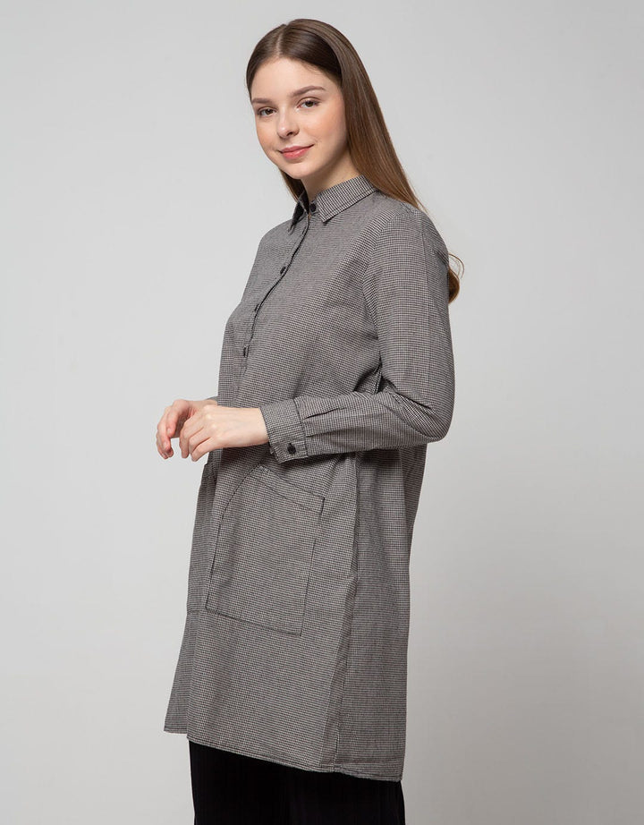 Triset Casual Dresses Shirt Double Pocket