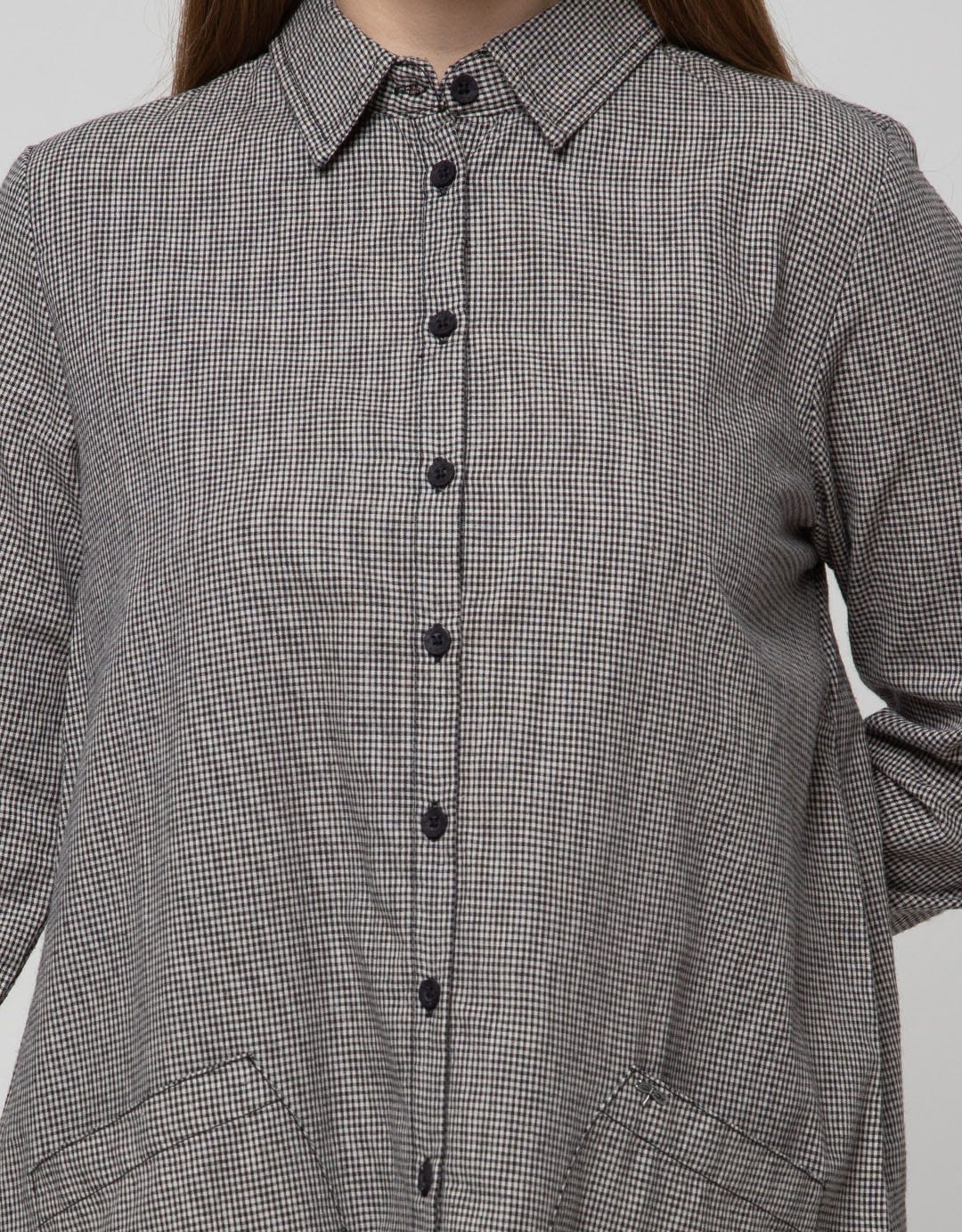 Triset Casual Dresses Shirt Double Pocket
