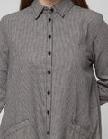 Triset Casual Dresses Shirt Double Pocket