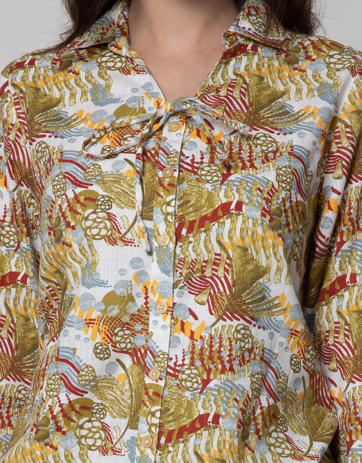 Triset Ladies Blouses Classic Print